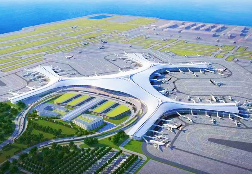 China construiește cel mai mare aeroport  din lume pe o insulă artificială. Când va fi gata
