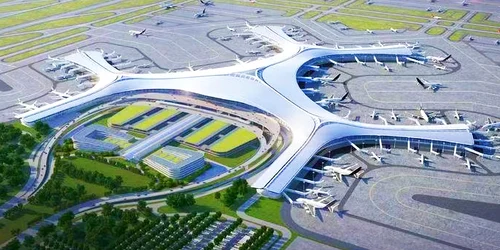 aeroport insula artificiala china Dalian FOTO @iLiaoning / X