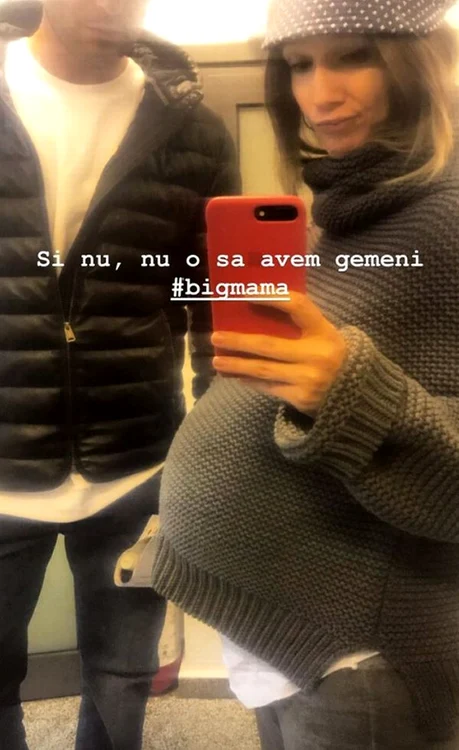 Adela Popescu este gravidă în 9 luni