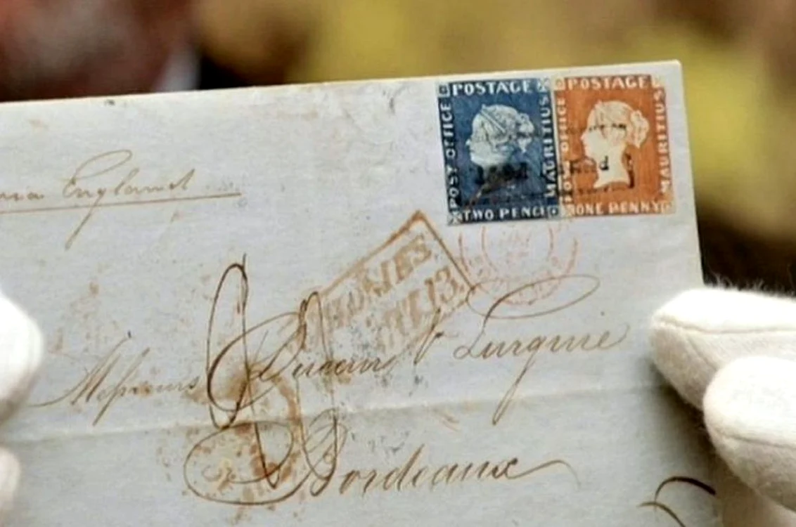 Scrisoarea a fost trimisă de comerciantul de vinuri Edward Francis (Foto: stampsmauritius.com)