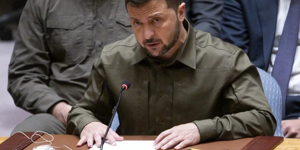 Volodimir Zelenski in Consiliul de Securitate al ONU FOTO EPA EFE jpg