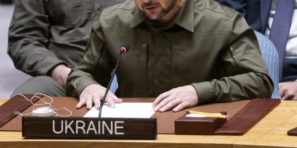 Volodimir Zelenski in Consiliul de Securitate al ONU FOTO EPA EFE jpg