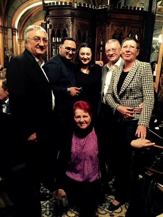Andreea Lege, cu familia lui Mircea Sandufoto: arhivă personală