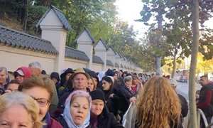 coada pelerinaj Sf Dumitru, 2024, foto Facebook jpg