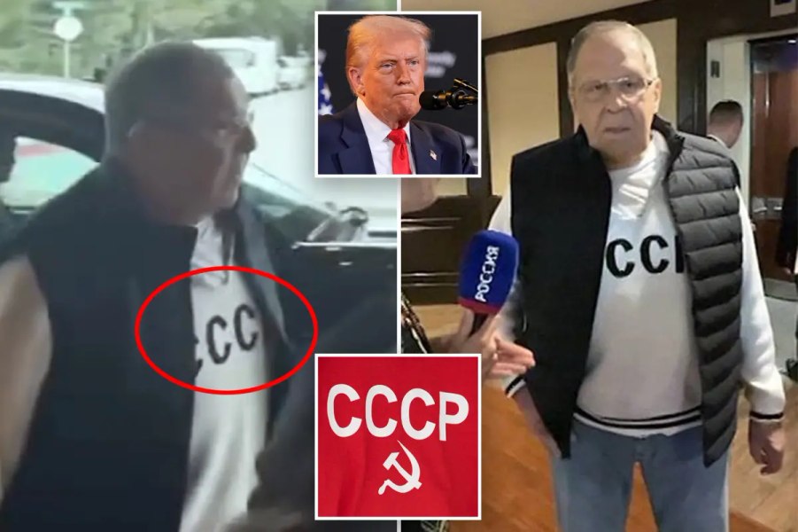 Explozie de comenzi pentru hanoracul „URSS” purtat de Lavrov în Alaska. E „sold out”, iar precomenzile durează două luni