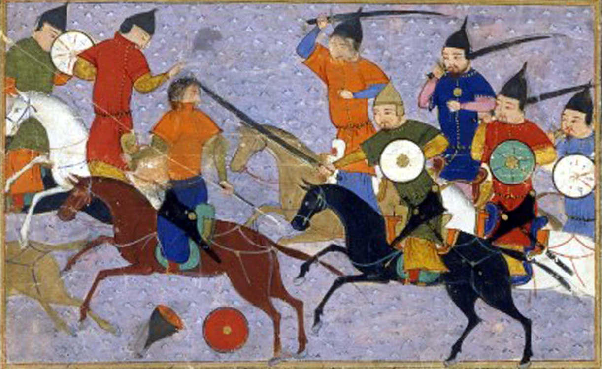 Mongoli urmărind chinezi