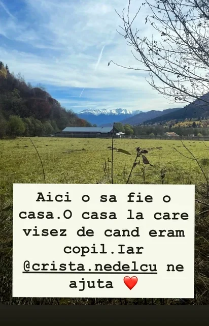 Gina și Smiley au cumpărat deja terenul FOTO: Captură Instagram 
