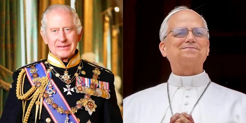 regele Charles si papa Leon jpg