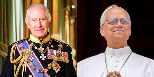 regele Charles si papa Leon jpg