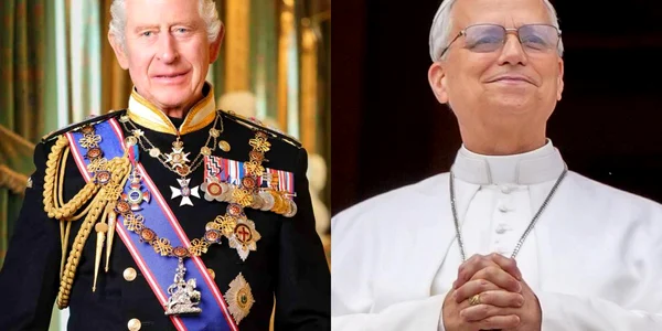 regele Charles si papa Leon jpg