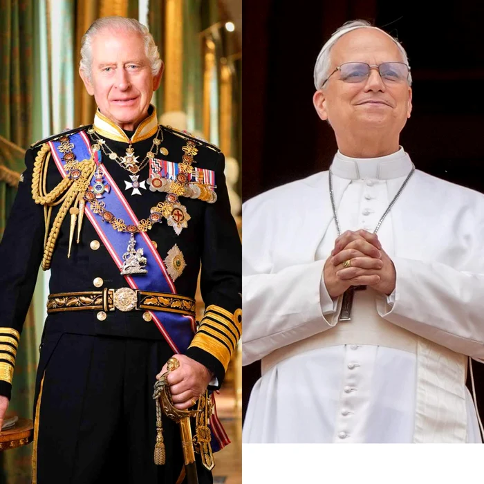 regele Charles si papa Leon jpg