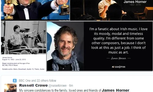 Russel Crowe a transmis un mesaj de condoleanţe prin intermediul Twitter jpeg