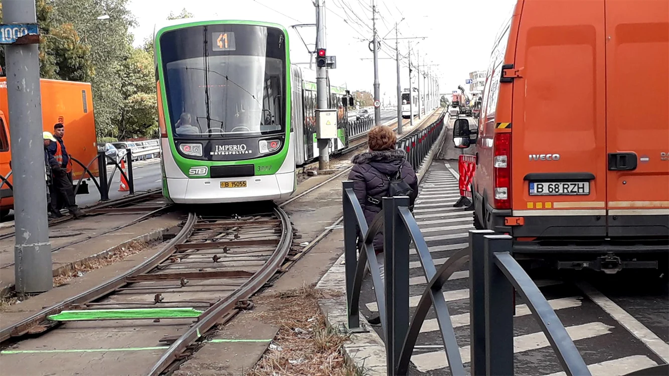 Tramvaiul 41 merge deja în „pendulă”