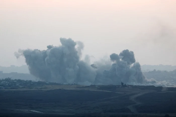 Bombardamente israeliene în nordul Fâșiei Gaza FOTO EPA-EFE