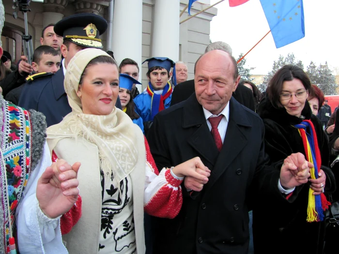 Cu excepţia anului trecut, Traian Băsescu a fost prezent meru la Focşani