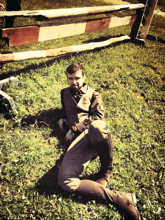 Vlad Miriţă, la ferma sa