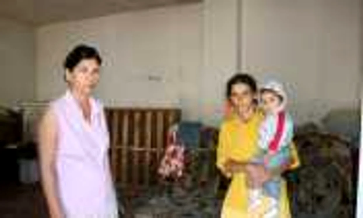 Ortansa Căldăraru, împreună cu cel de-al optulea copil al său
