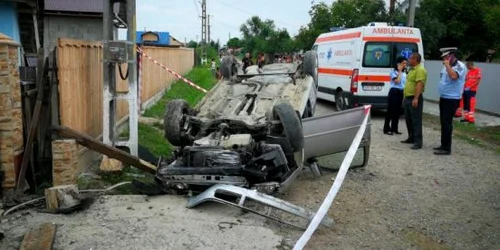 Imagine de la locul accidentului de la Băceşti FOTO Facebook/Liviu Roman
