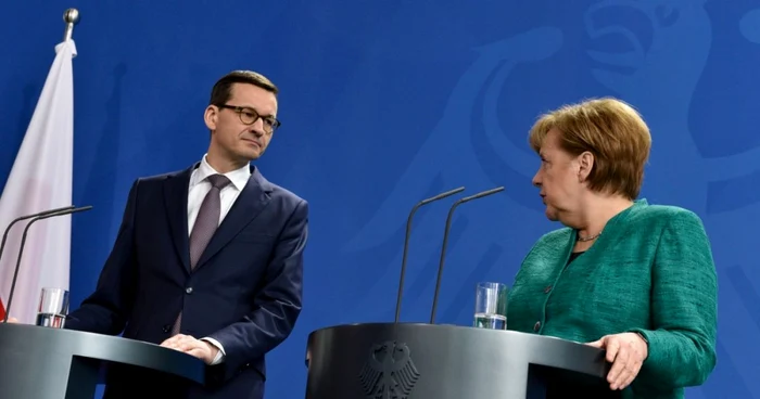 Angela Merkel si Paolo Gentiloni dupa o intrevedere la Berlin FOTO EPA-EFE