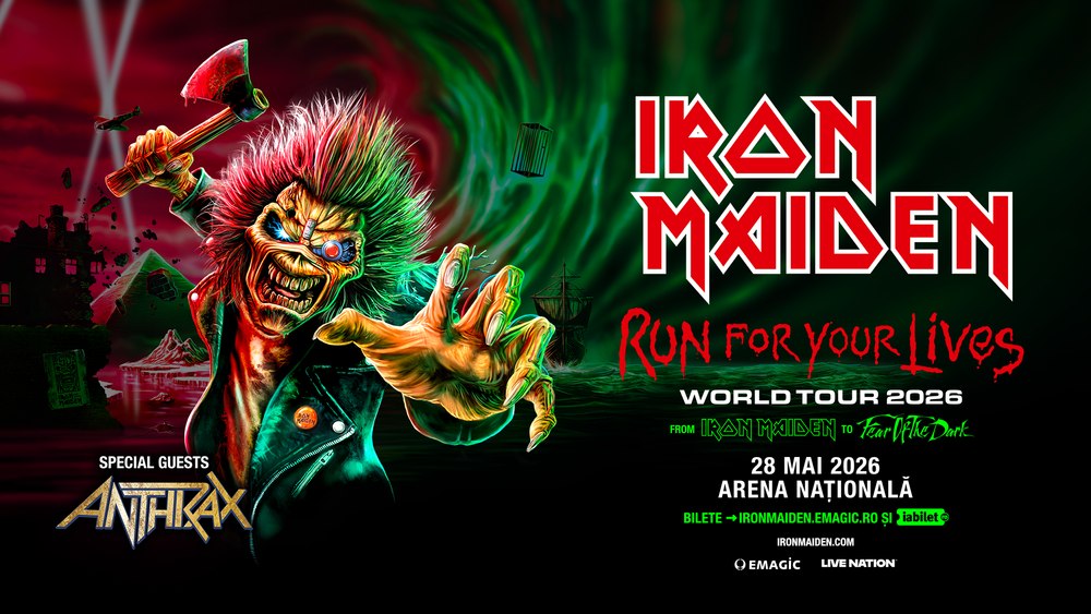 Anthrax deschide concertul IRON MAIDEN de la București