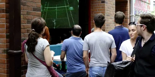 simona halep meci in centrul vechi foto razvan baltaretu/adevarul