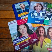 1823779 les professions de foi de pierre yves bournazel rachida dati emmanuel gregoire sophia chikirou et sarah knafo candidats aux elections municipales a paris photographiees le 13 mars 2026 jpg