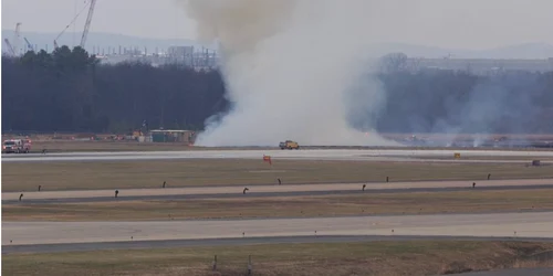 Incident aviatic la aeroportul Washington Dulles. FOTO: X