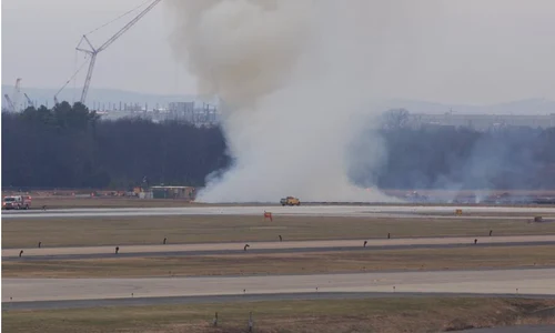 Incident aviatic la aeroportul Washington Dulles. FOTO: X
