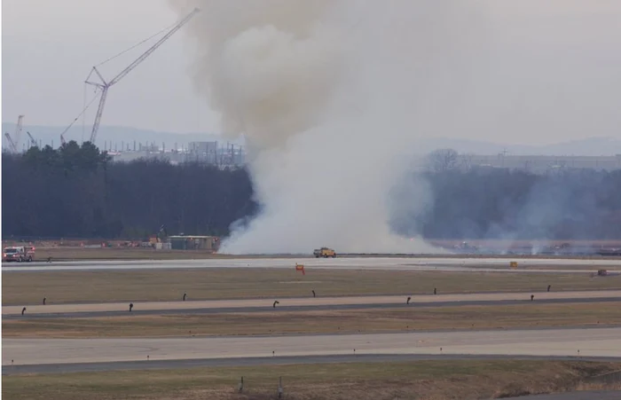 Incident aviatic la aeroportul Washington Dulles. FOTO: X