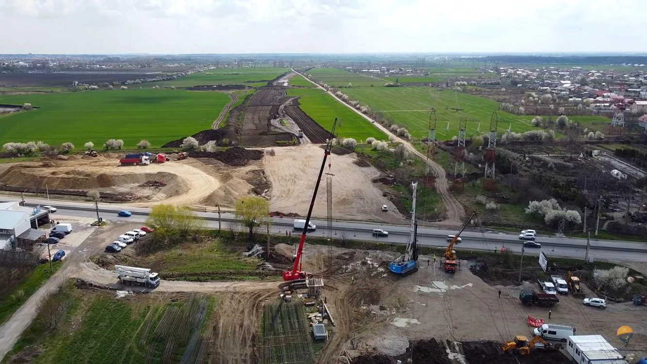 Lucrări pe Autostrada de Centrură a Municipiului Bucureşti, Foto: Arhivă Adevărul