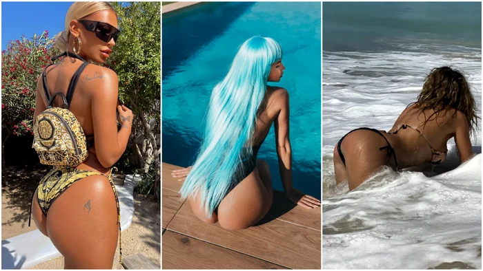 Ce vedetă din România are cel mai frumos posterior în vara lui 2022? Foto: colaj Instagram