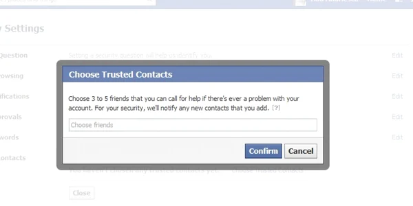 trusted contacts