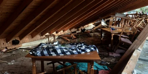 Furtuni puternice în Grecia FOTO AFP Sakis Mitrolidis