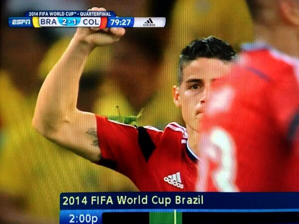 James Rodriguez şi insecta