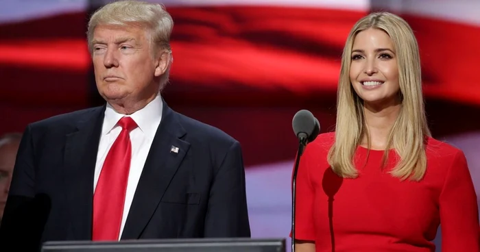 Preşedintele Statelor Unite Donald Trump şi fiica sa, Ivanka, au fost incluşi pe lista întocmită de revista Time FOTO Getty Images