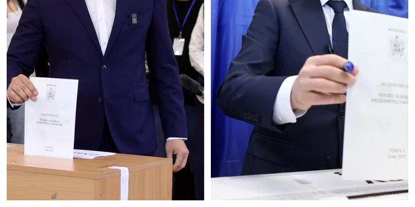 George Simion Nicusor Dan castigatori ai primului tur, 4 mai 2025  Foto Inquam Photostos, jpg