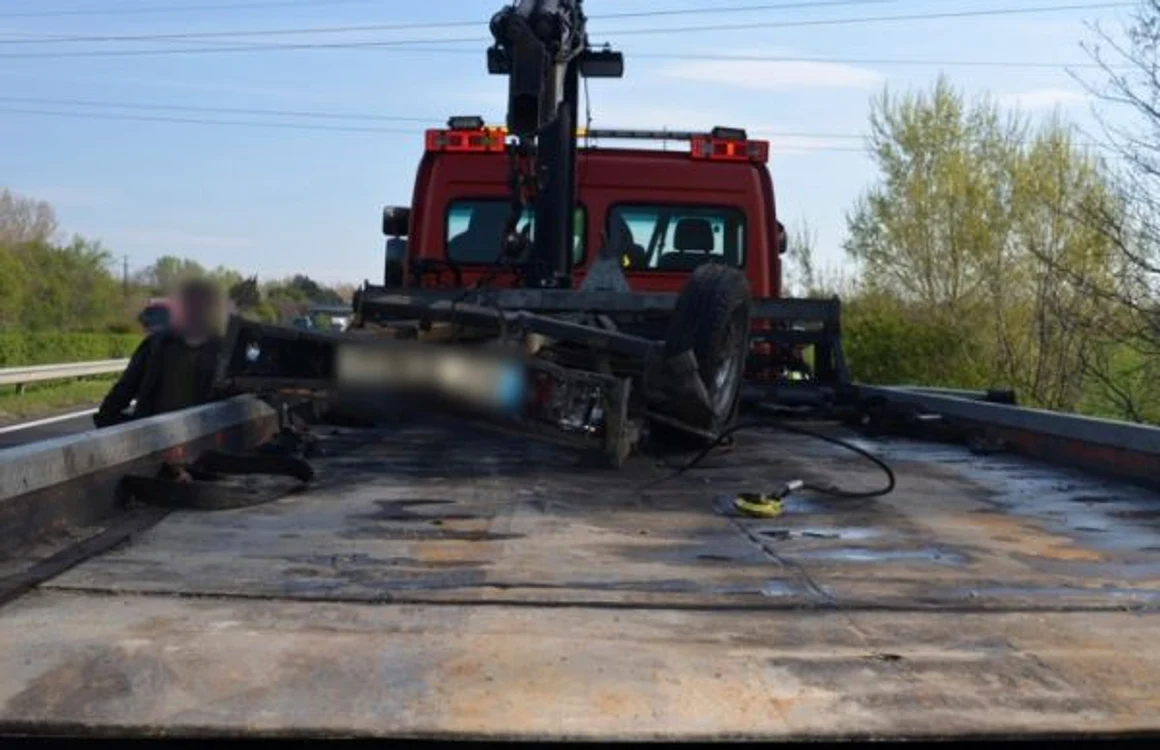 Accident în Ungaria FOTO Police.hu