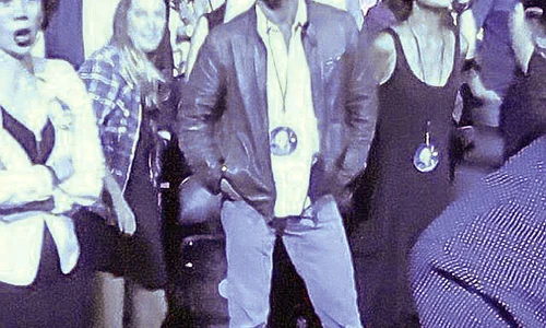 Sean Penn a urmărit concertul jpeg