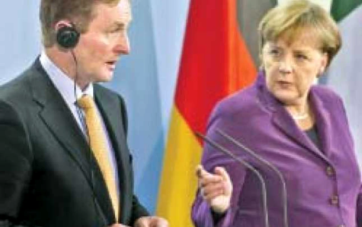 Enda Kenny,  un irlandez  venit cu bugetul la Berlin  p Foto: afp
