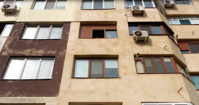 Bărbatul locuia la etajul trei al unui bloc de pe strada 1848 FOTO Daniel Năstase