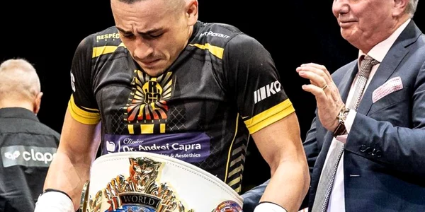 Călin Petrișor, proaspăt campion mondial la kickboxing. FOTO Facebook