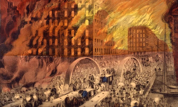 Vaca ispășitoare pentru Marele Incendiu din Chicago  jpeg