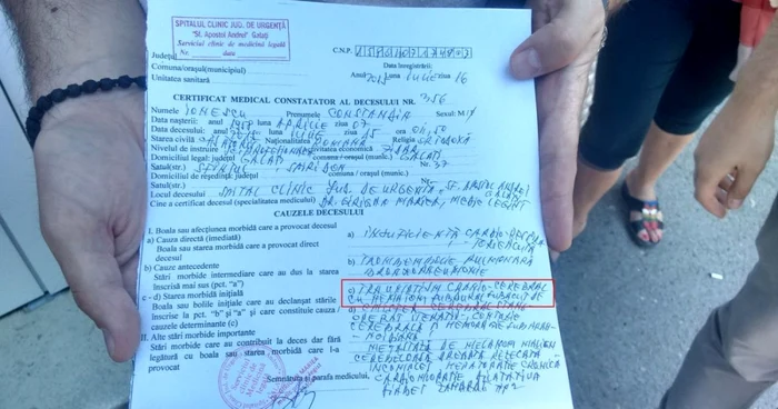 Ancheta la Spitalul de Urgenta din Galati foto Oana Cernat