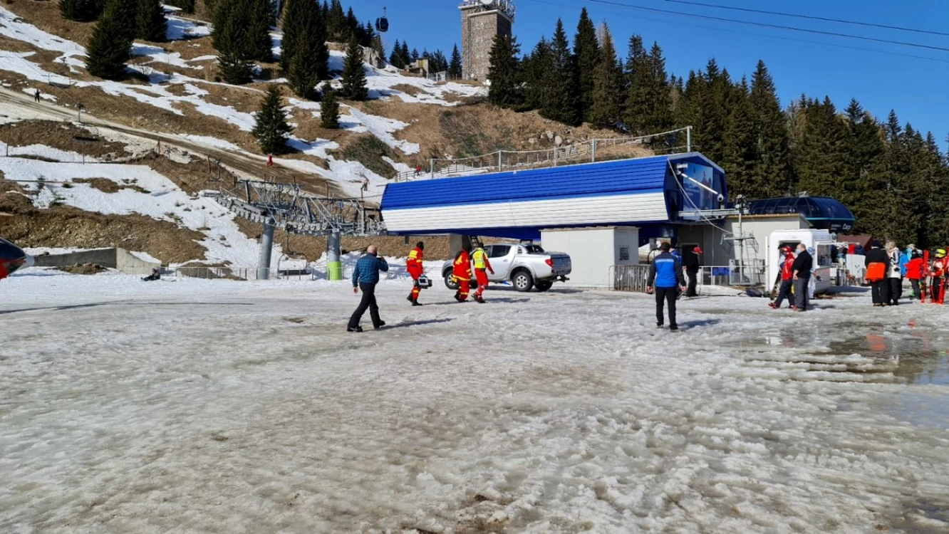 copil cazut din telescaun sinaia foto primaria sinaia