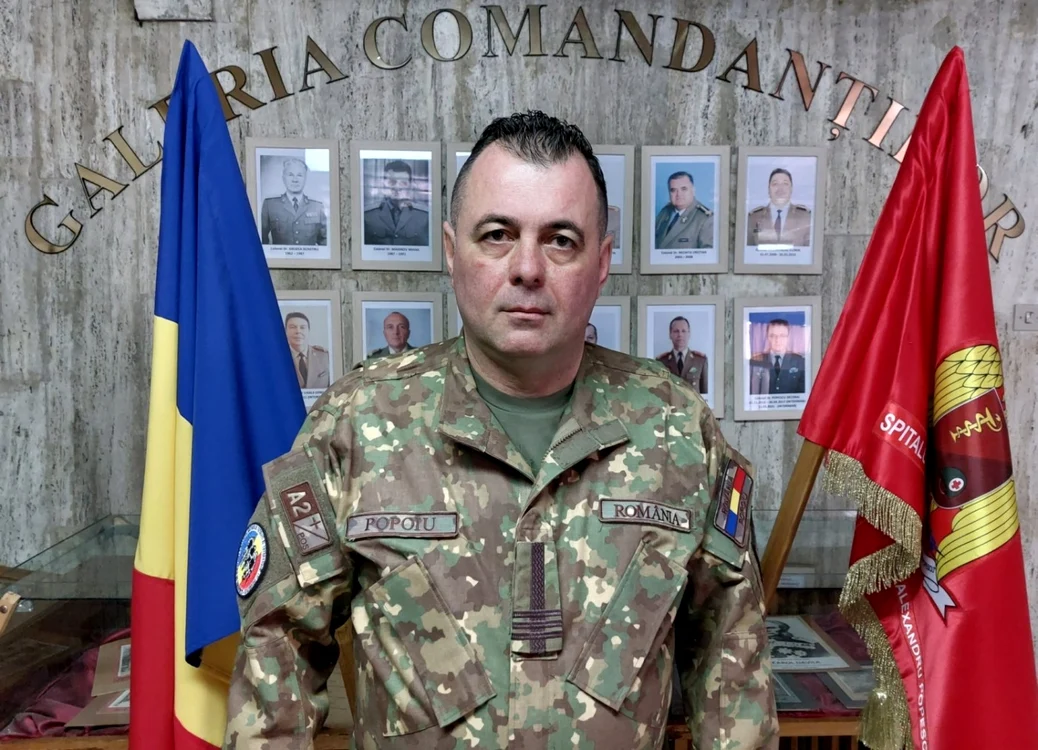 Colonelul dr. Maricel Marius Popoiu  FOTO Plt. maj. Galiţă Adrian