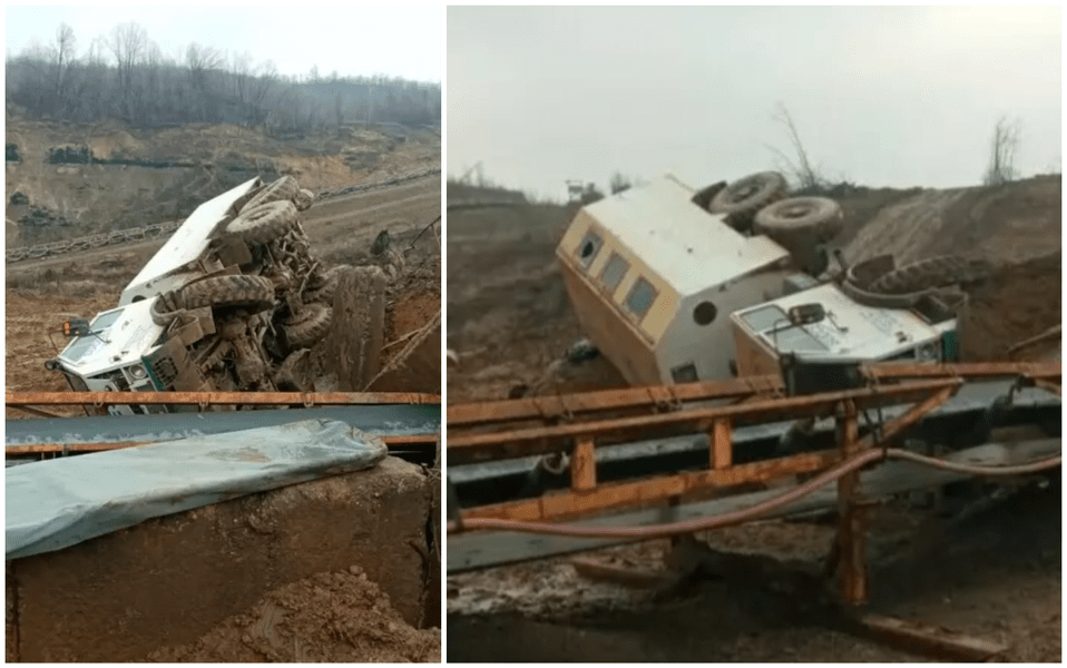 Muncitorii din autoutilitară, striviți de tuburile de oxigen. Mărturiile angajaților de la cariera Jilț Sud: „Am fost la un pas de carnagiu“
