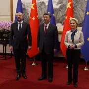Charles Michel   Xi Jinping   Ursula von der Leyen foto captura video jpg
