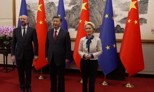 Charles Michel Xi Jinping Ursula von der Leyen foto captura video jpg