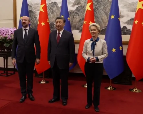 Charles Michel Xi Jinping Ursula von der Leyen foto captura video jpg