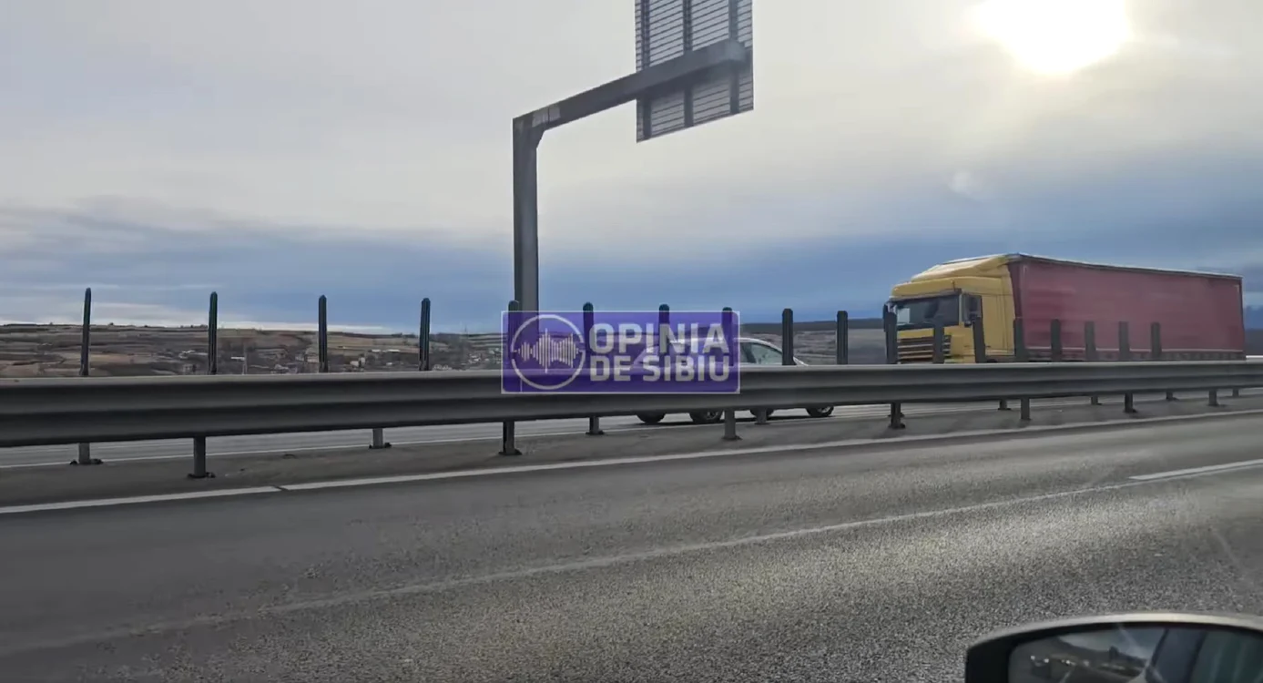 Șofer surprins pe Autostrada A1 în Sibiu pe contrasens Sursa Opinia de Sibiu